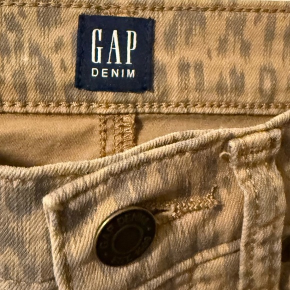 GAP Brown Jeans Slim Fit Animal Print - Picture 4 of 6